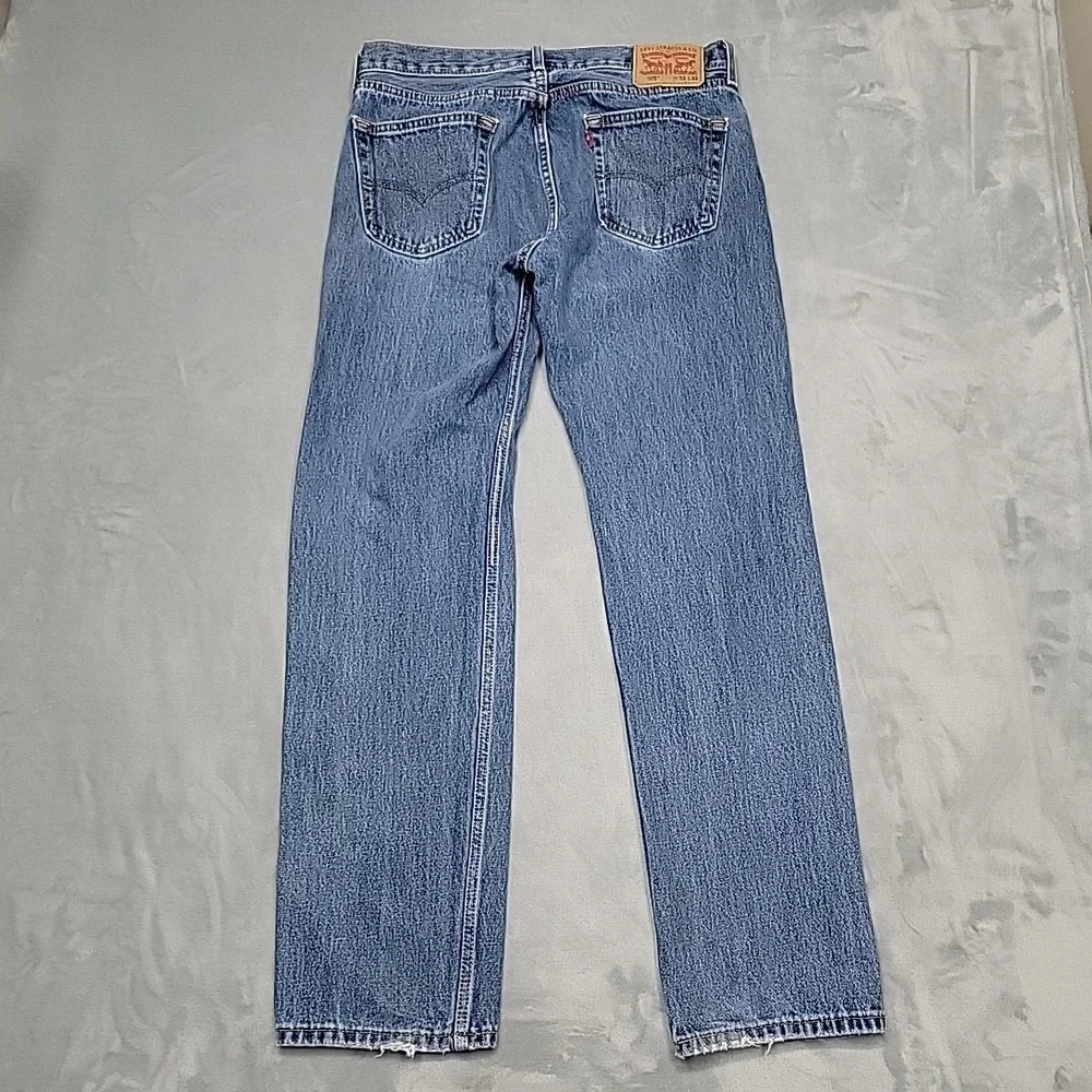 Levi's Jeans Men 33x32 Blue 505 Regular Fit Straight Leg Casual Denim Workwear